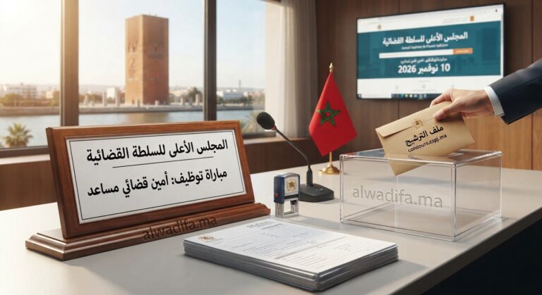 المجلس الأعلى للسلطة القضائية: مباراة توظيف 15 أمينا قضائيا مساعدا من الدرجة الرابعة في عدة تخصصات