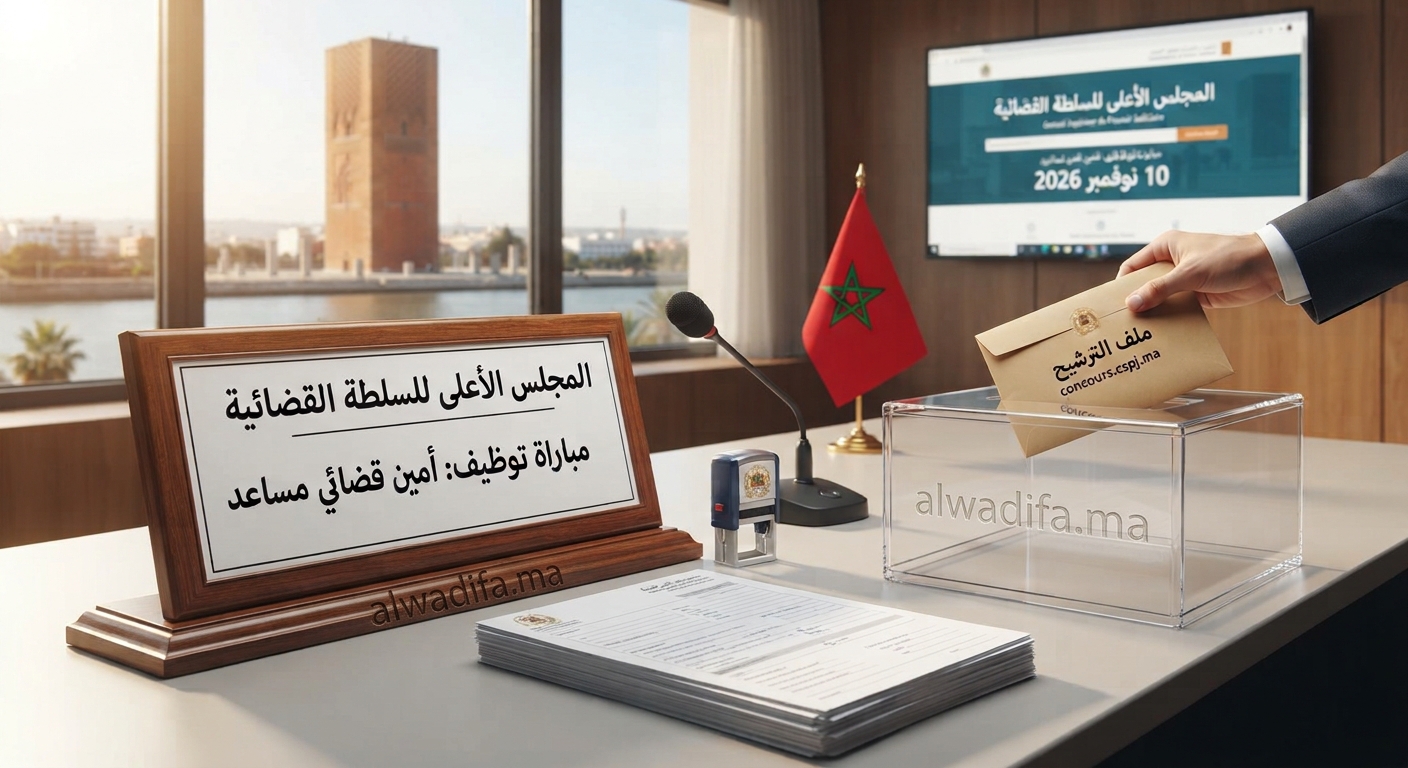 المجلس الأعلى للسلطة القضائية: مباراة توظيف 15 أمينا قضائيا مساعدا من الدرجة الرابعة في عدة تخصصات